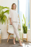 JOH- BEIGE CREPE SET