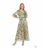 Jade-Golden Magnolia Maxi Dress
