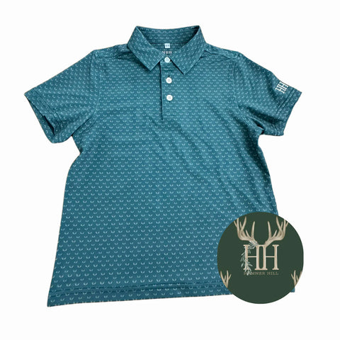 Boys Antler Performance Polo- Hamner Hill