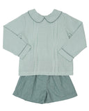 Tyler Teal Briar Check Short Set- The Oaks