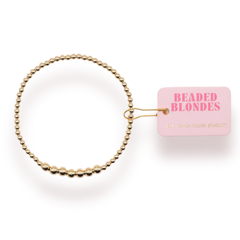 Lucky Bracelet in Gold: Standard 6.75 inch