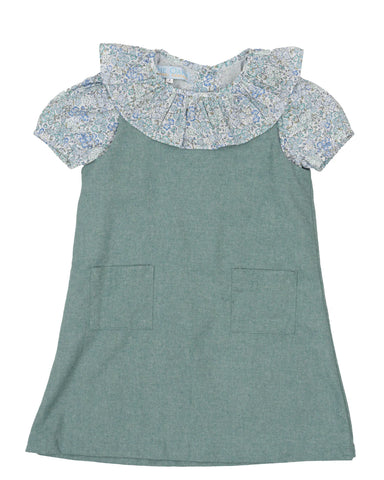Hazel Teal Briar Floral Dress- The Oaks