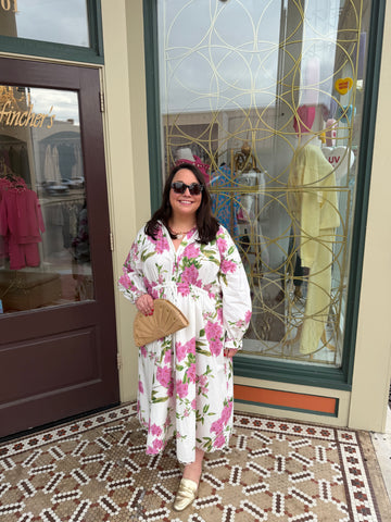 EN SAISON LOOP TRIM DRESS