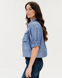 Christine | Short Sleeve Flutter jacket - Six Fifty