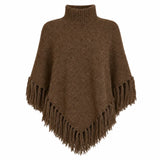 Women's Elan Turtle-Neck Sweater with Fringe