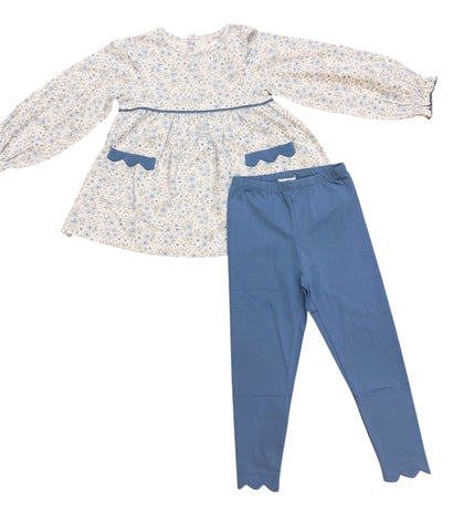 Ishtex-ditsy floral legging set