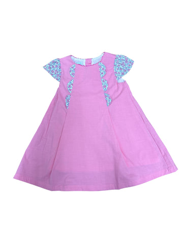 The Oaks -Belle Bonnet Pink & Blue Dress
