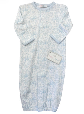 Baby Loren-Sisi Blue Toile Ride Converter Gown