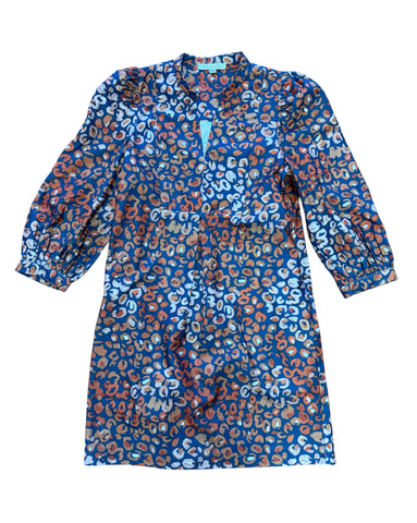 JOYJOY- Corduroy Front Yoke Dress- Fall Leopard