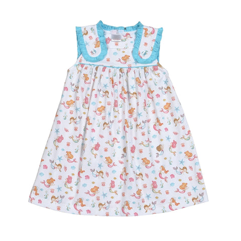 Mermaids Pima Dress- Baby Loren