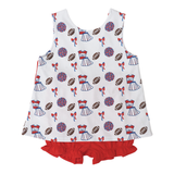Varsity Red and Blue Blaire Bow Back Set- Cypress Row