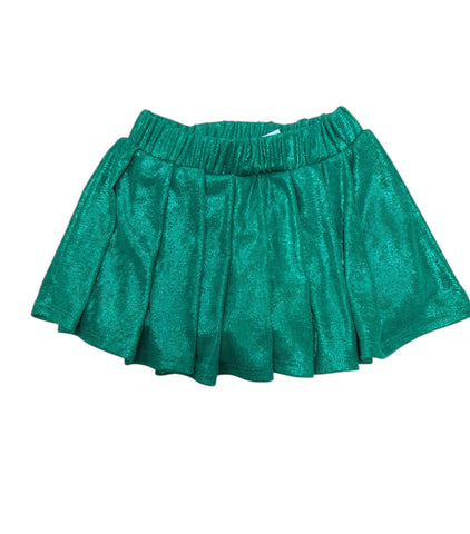 Erge- Green Metallic Sparkle Skort