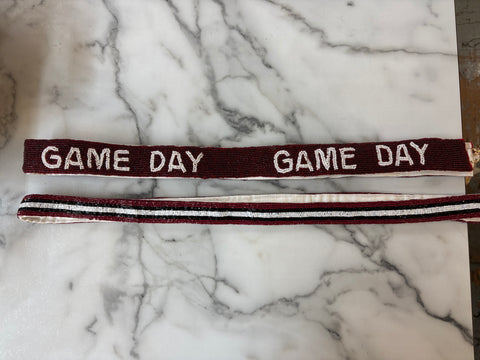 Purse Straps- Maroon Game Day