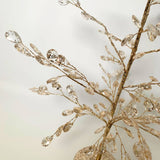 Elegant Pear Acrylic Gem Christmas Tree - Champagne 18.5"