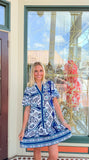 THML Puff Sleeve Tiered Dress
