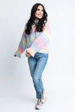 Karlie Clothes  Rainbow Pastel Hoodie Sweater