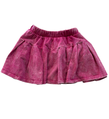 Erge- Vintage Washed SL Skort- Hot Pink