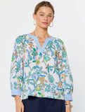 Current Air Floral Paisley Long Sleeve