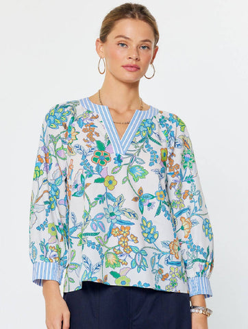 Current Air Floral Paisley Long Sleeve