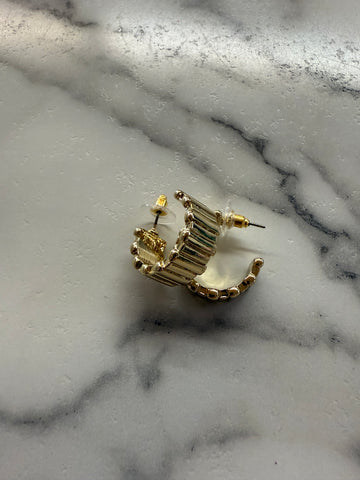 Marlyn Schiff-Gold Stud Earrings