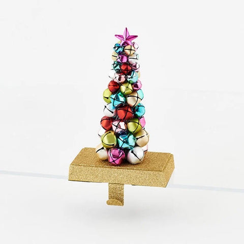 180 Degree-Colorful Bell Stocking Holder, Metal, 7.75"