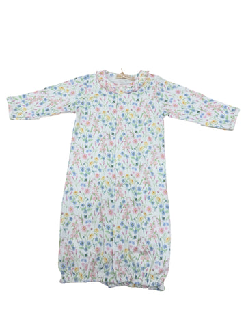 Baby Club Chic- spring blush conv. gown w/ruffle