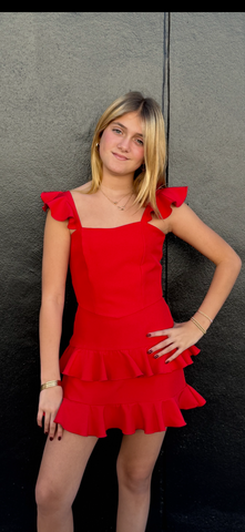If So-Tween Tiered Ruffle Dress