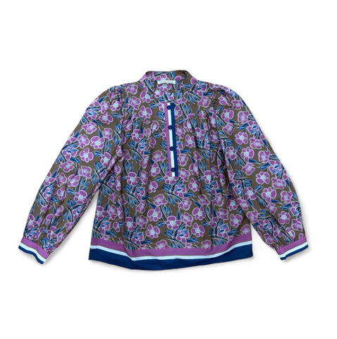 Joy Joy-Rosewood Placket Top