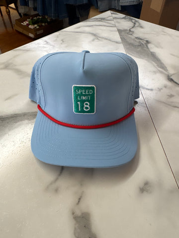 Happy by Rachel- 18 SPEED LIMIT HAT