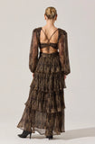 Anora Floral Tiered Maxi Dress LEOPARD-ASTR