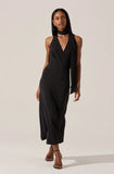 Hilaire Halter Midi Dress- Astr the label
