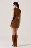 Gisselle Corduroy Mini Dress-ASTR