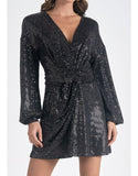 Elan-Black SL sparkle dress