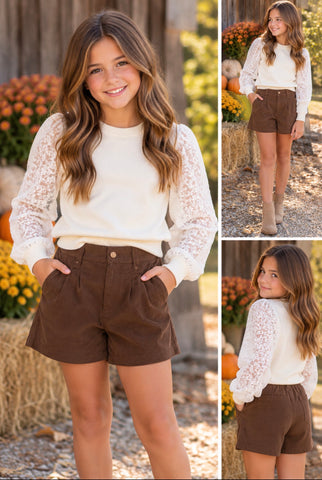 Molly Bracken girl- off white knitted sweater
