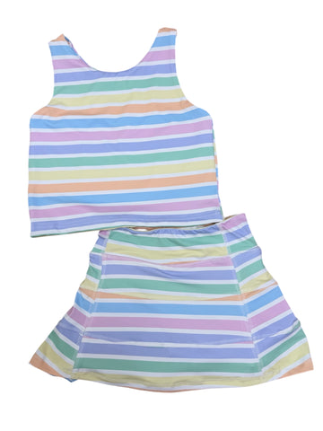 Belle Cher-Striped Razorback Top