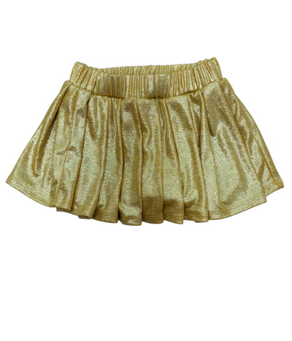Erge- Gold Metallic Sparkle Skort