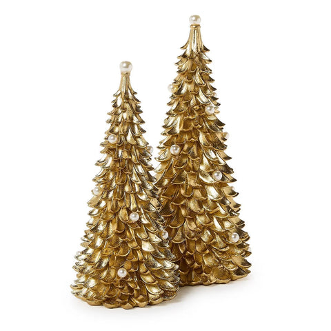 TWO'S COMPANY
Gold Trees with Pearl Accents