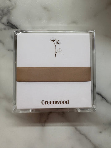 Taylor Paladino -Cotton Flower Square Desk Set