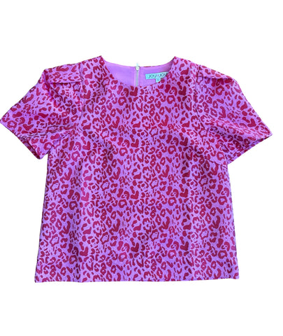 Joy Joy-Berry Leopard SS Top