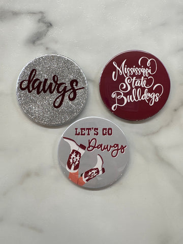 The Hanger- Mississippi State Buttons