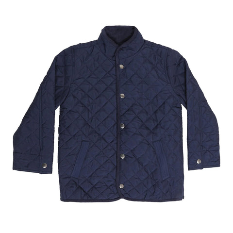 navy quilted jacket boys