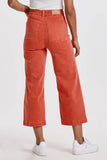 DEAR JOHN DENIM AUDREY SUPER HIGH RISE CROPPED-RED