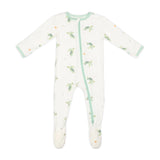 Turtle Zippered Footie- bamboo little
