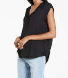 YANIS SILKY TOP BLACK