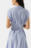 Beckett Tapered Waist Pleated Dress-Astr