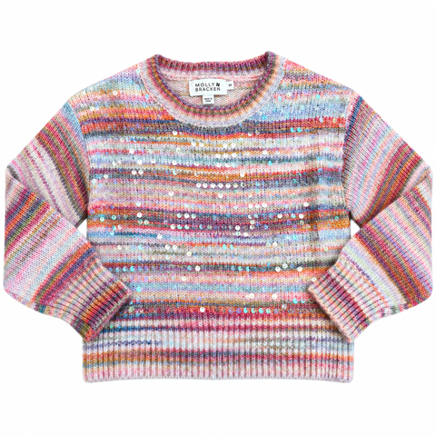 Molly Bracken- girls pink knitted sweater