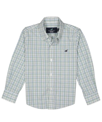 Boys Seasonal Sportshirt Sage Stream
