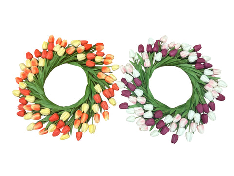 K&K-Tulip Wreath Multi