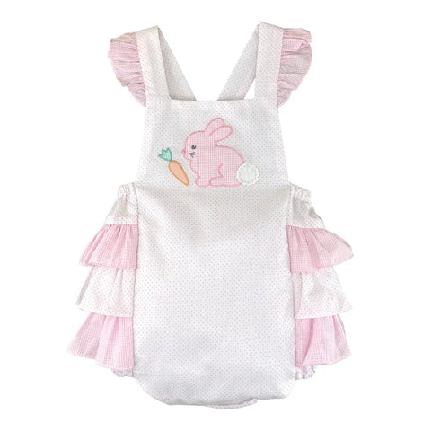 Petit Ami Hop Hop Bunny Sunsuit-PETIT AMI