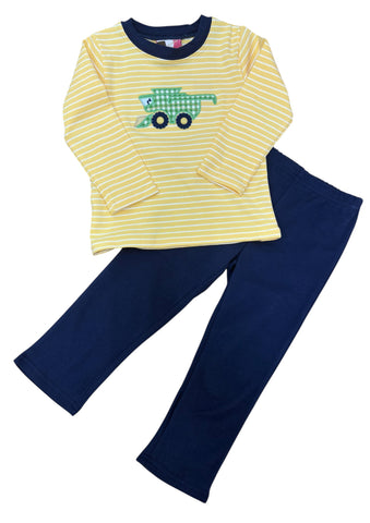 Banana Split-Combine Applique Boys Pant Set
